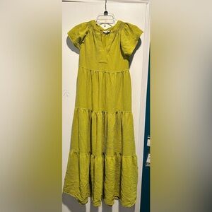 Calvin Klein Lime Green Maxi Dress